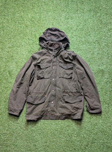 J.Crew British Millerain Army Green Military Waxed Cotton Jacket Men’s Medium - Picture 2 of 20