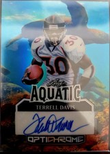 2025 Leaf Optichrome Terrell Davis Aquatic 1/1 Autograph HOF Denver Broncos