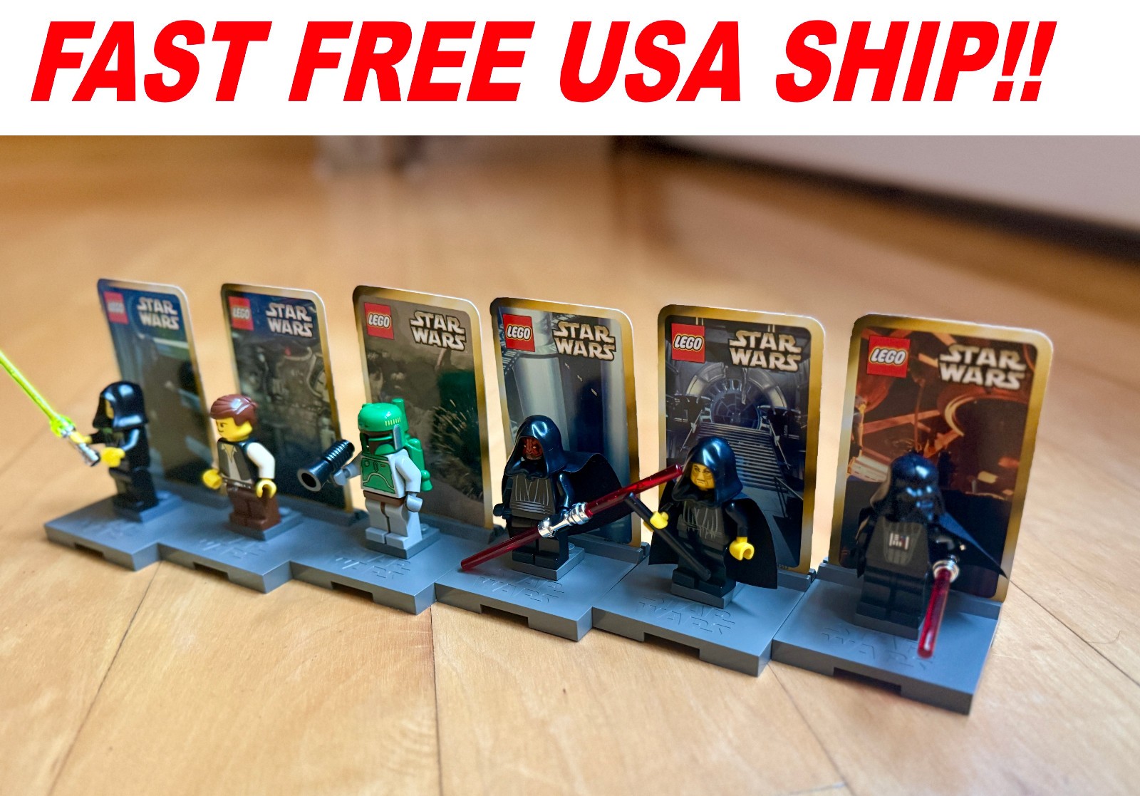 LEGO Star Wars VTG 2000 Minifig Display Sets (3340) And (3341)  PLS READ DESC