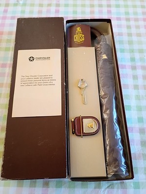 RARE Mark cross gift set. Chrysler LeBaron dealership item