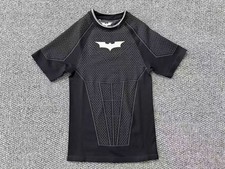 Young LA Dark Knight Compression T Shirt Mens L Black Batman Graphic