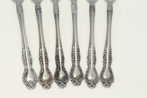 Ekco Eterna Beaumont Dinner Forks 7 5/8" Stainless Lot of 6 - Picture 2 of 7