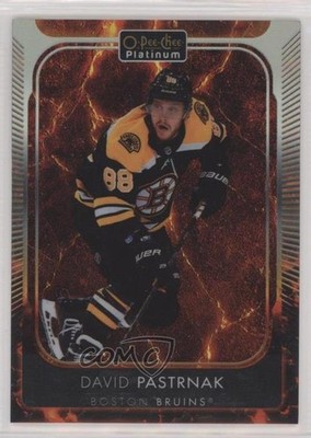 2021-22 O-Pee-Chee Platinum Hot Magma 331/499 David Pastrnak #194 5ew