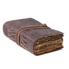 Handmade Vintage Leather Journal for Men Women Refillable Travel Diary