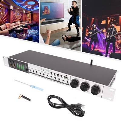 Audio Processor Mixer Professional Anti-howling Audio Processor w/ Bluetooth NEW