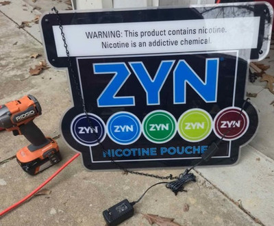 ZYN Lighted Advertising Sign