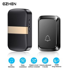Wireless Doorbell Smart Door Chime Battery 300M Remote 38 Melodies