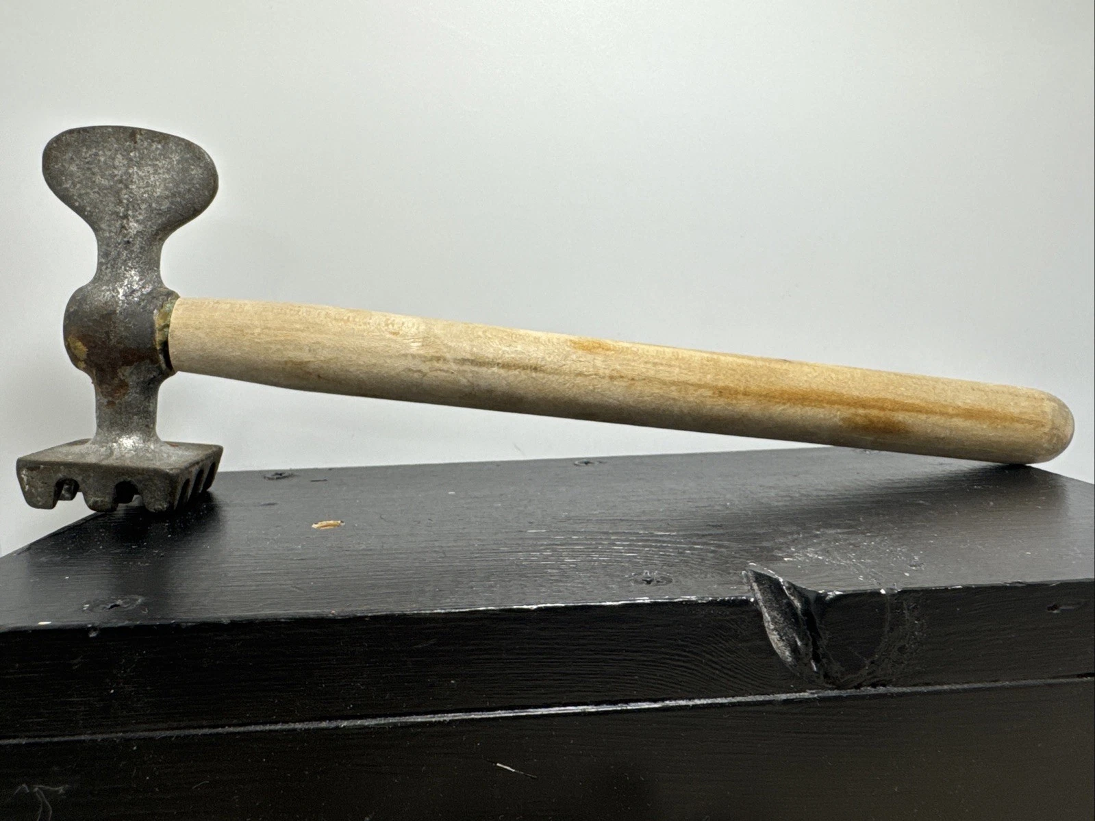 Antique Meat Tenderizer 11" Wood Handle Free Shipping
Opens in a new window or tab