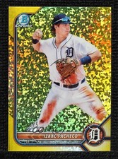 2022 Bowman Yellow Mini-Diamond Refractor 20/75 Izaac Pacheco #BCP-106 0x1e