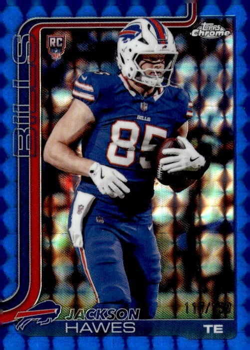 2025 Topps Chrome #397 Jackson Hawes Blue Refractor #/150