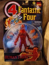Hasbro Marvel Legends Series Retro Fantastic Four The Human Torch 6  Action...
