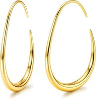 Creolen Edelstahl Gold Hypoallergen Damen Ohrringe Schmuck