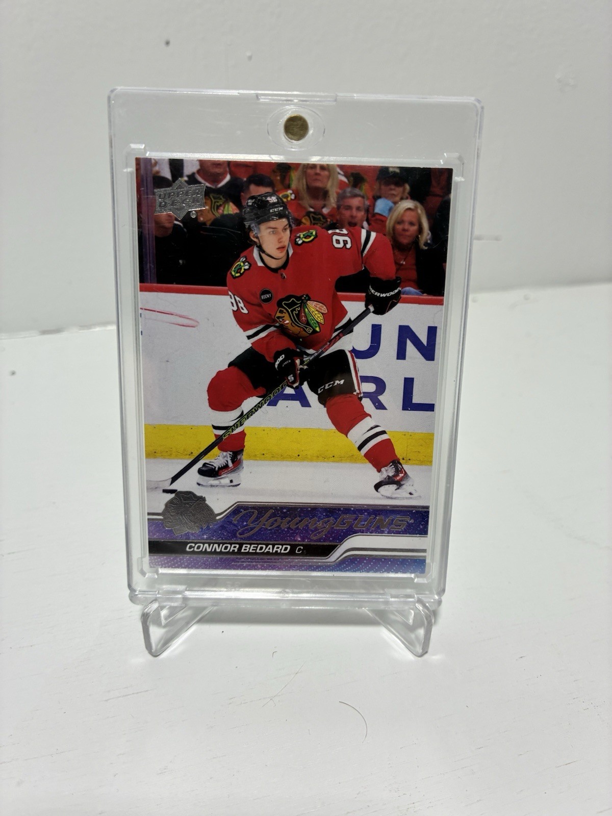 Upper Deck 2023-24 Series 2 Young Guns Connor Bedard Blackhawks #451 RC