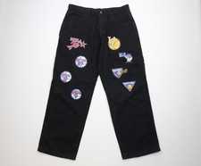 Vintage 90s Y2K Streetwear Mens 36x30 Baggy Wide Leg Basketball Denim Jeans