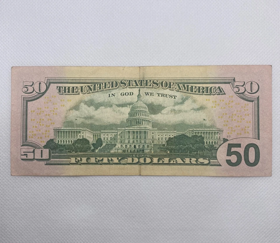 2006 $ 50 Fifty Dollar Green Seal Star Bank Note IG 00129742 * - Image 2 of 2