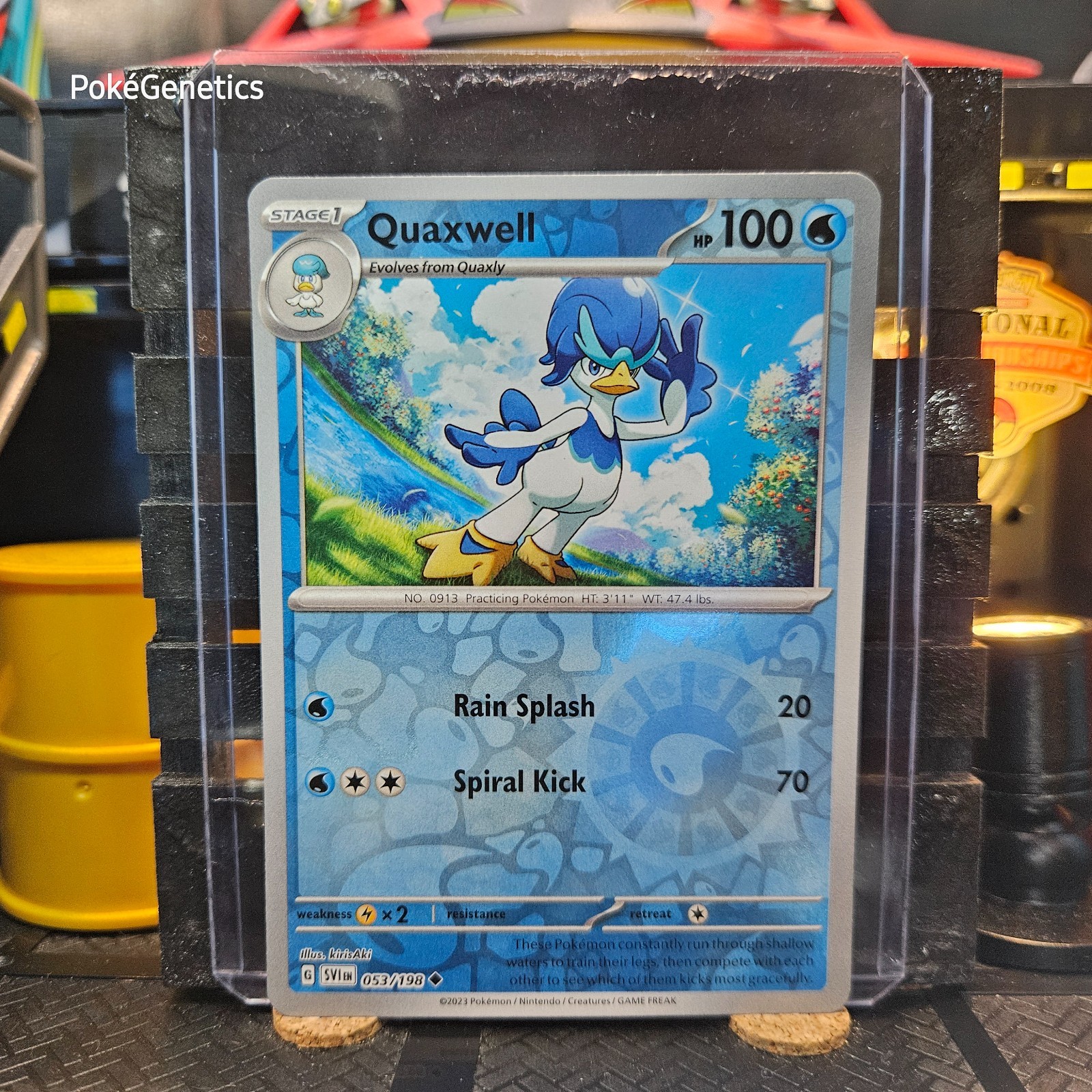 Quaxwell Scarlet & Violet Reverse Holo Pokémon TCG 053/198 SV01 Uncommon