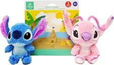 Disney Baby Lilo  Stitch CUTEEZE 2 Pack Angel  Stitch Plush Stuffed Animals