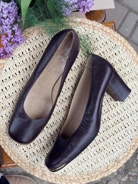 Women Marina Creazioni Heels Brown Leather 40