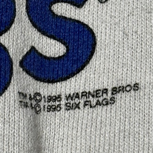 Vintage Six Flags Magic Mountain Looney Tunes Crewneck Sweatshirt Kids M - Picture 3 of 8