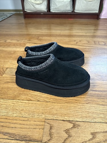 Koolaburra By UGG Burree Platform Slipper In Black - Women's Size US 7