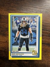 2025 Panini Donruss - Alex Anzalone #277 Press Proof Yellow Detroit Lions