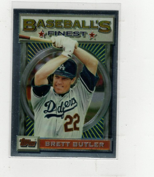 1993 Brett Butler Topps Finest #6 Free Shipping (F2913)
