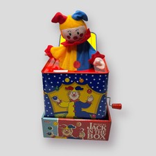 Schylling Jester Jack in the Box Children's Musical Toy Colorful NEW READ
