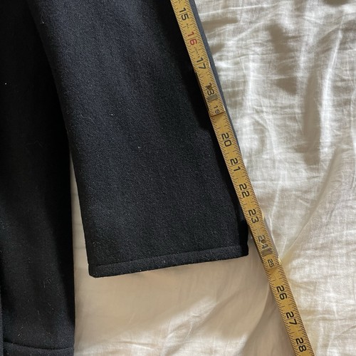 US Navy Peacoat Mens 38S Black Major Coat Co. Wool Overcoat Military Enlisted - Picture 4 of 8