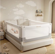 ONEYA BABY King Size Bed Rail Guard 3-Piece Adjustable Toddler Safety Set