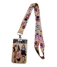 Spy x Family Forger Family Lanyard ID Badge Holder Hard Case Anime Gift Cute Fun