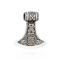 KettenanhäNger Thors Hammer 925 Silber 39X34Mm SilberanhäNger Wikinger Amulett