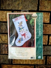 DIMENSIONS 'Stack Of Critters Stocking' vintage 2009 NEW