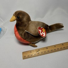 Ty Beanie Baby Early The Robin Bird Retired MWMT Birthdate March 20 1997