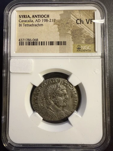 Syria Antioch Caracalla AD 198-217 NGC ANCIENTS - B50177