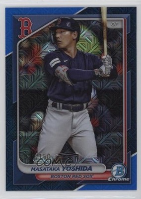 2024 Bowman Mega Box Chrome Blue Mojo Refractor /150 Masataka Yoshida #5 1a63