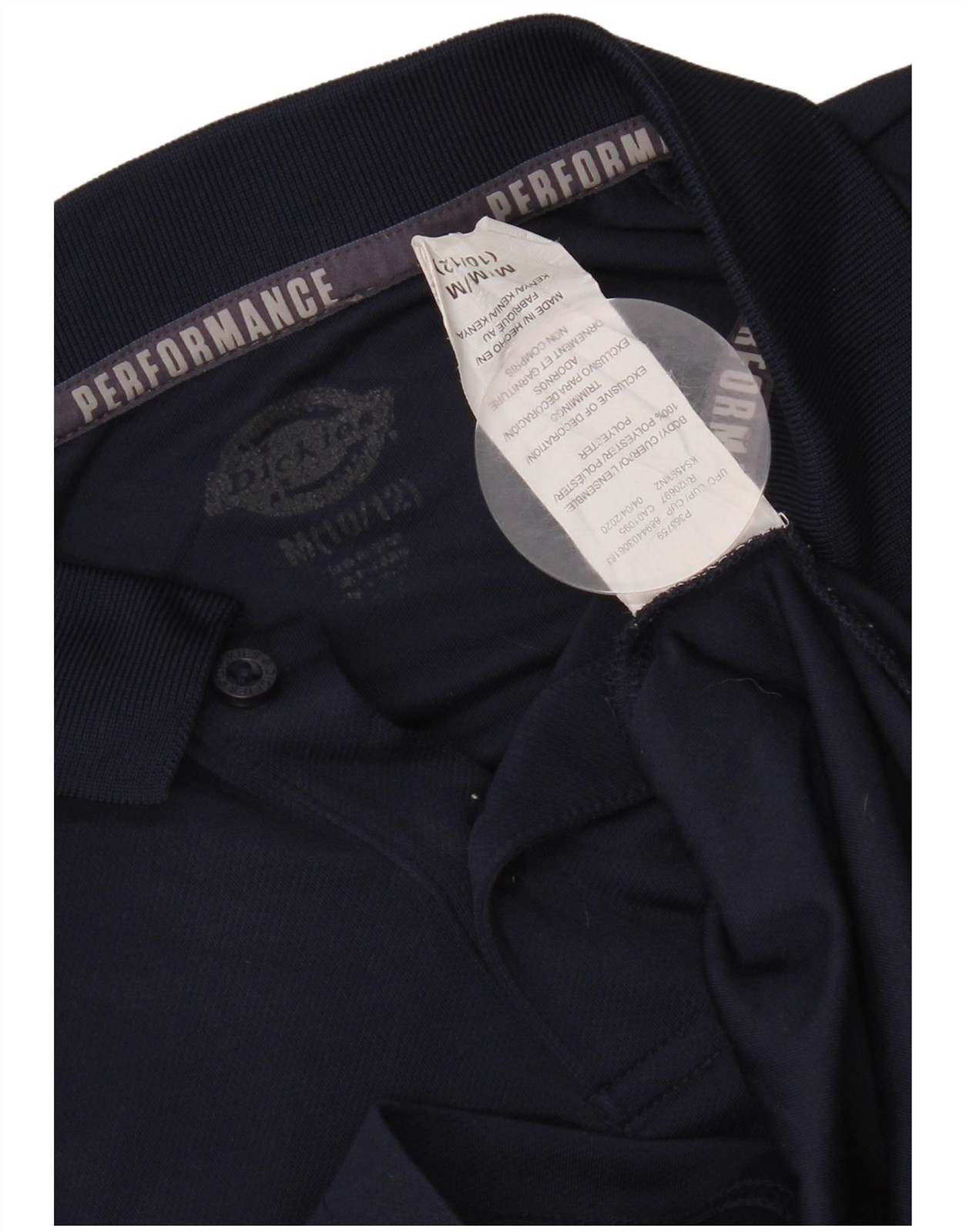 Dickies Boys Polo Shirt 10-11 Years Medium Navy Blue Polyester CI02 image 3