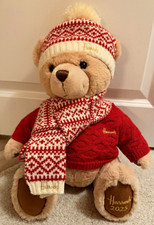 Harrods Limited Edition Teddy Bear 2025 Red Jumper