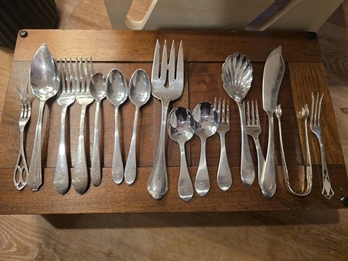 REED & BARTON & Other Sterling Silver Serving Flatwares 16 Pcs, 430g