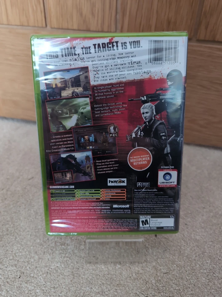 Tom Clancy's Rainbow Six: Lockdown (Xbox, 2005) New Sealed - Image 3 of 4