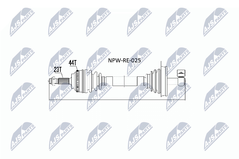 Left NTY OE NPW-RE-025 Drive Shaft for RENAULT