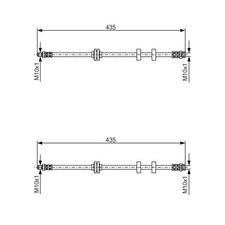 2X BOSCH BREMSSCHLÄUCHE VORNE PASSEND FÜR FIAT BRAVO MAREA STILO LANCIA DELTA