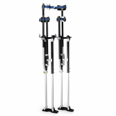 #ad Drywall Stilts Painters Walking Finishing Tools Adjustable 48quot; 64quot; Black $234.99
