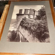 Vintage Heidelberg Castle Blown Up Tower Detail German Architecture Photo