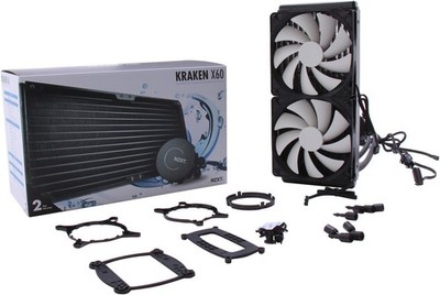NZXT Kraken X60 RL-KRX60-01 Ultra Performance Water/Liquid CPU Cooler 280MM
