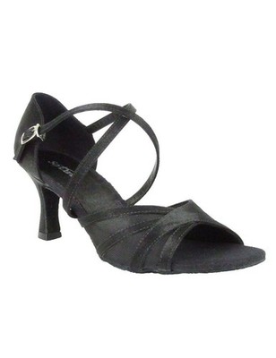So Danca Sandale BL162W schwarz Chromledersohle bequem Salsa Tanzschuhe 6,4cm