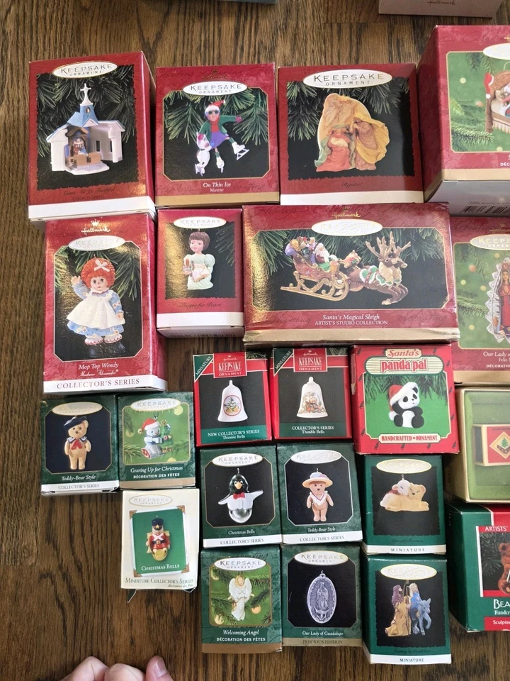 13 Assorted Hallmark Keepsake Ornaments Enesco And Heirloom With Original Boxes - Image 2 of 3