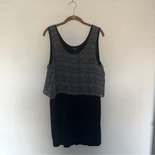 Black & White Mini Dress Tank Sleeveless