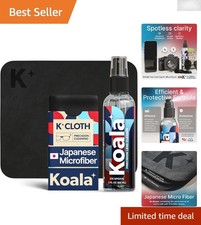 Koala Alcohol-Free Eyeglasses Cleaning Kit: Spray & Cloth for Spotless Lenses