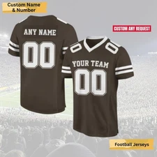Custom Football Jersey, Personalized Name & Number, Team & Couple Fan Shirt