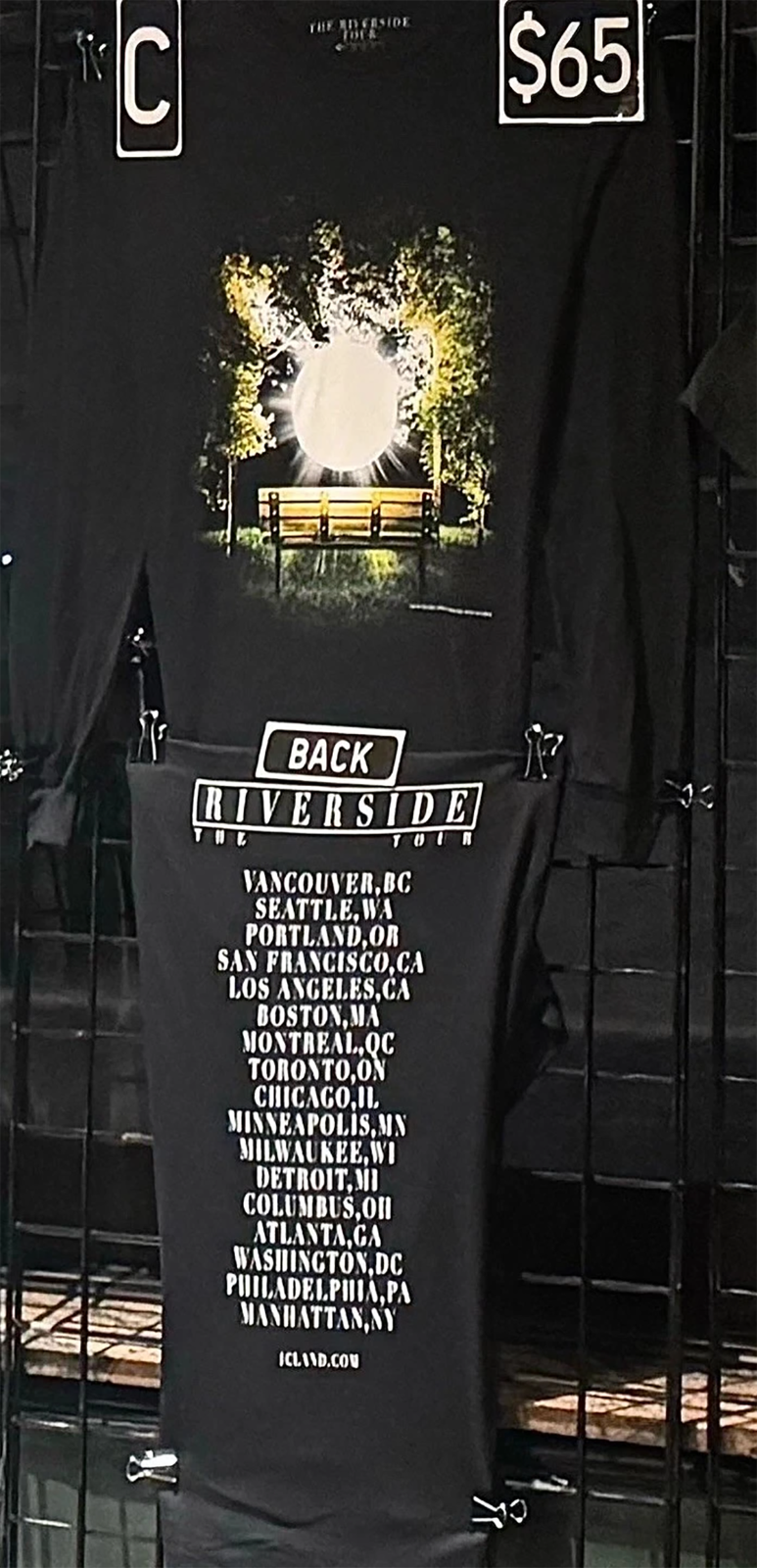 Xaviersobased The Riverside Tour 2025 long-sleeved shirt S-5XL Black